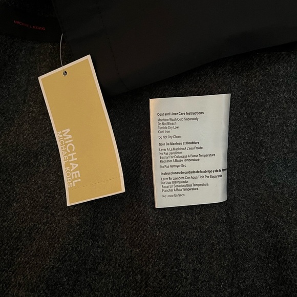 🆕Michael Kors Womens Rain Trench Coat Black, Removable Liner Belted Size M - Picture 4 of 9